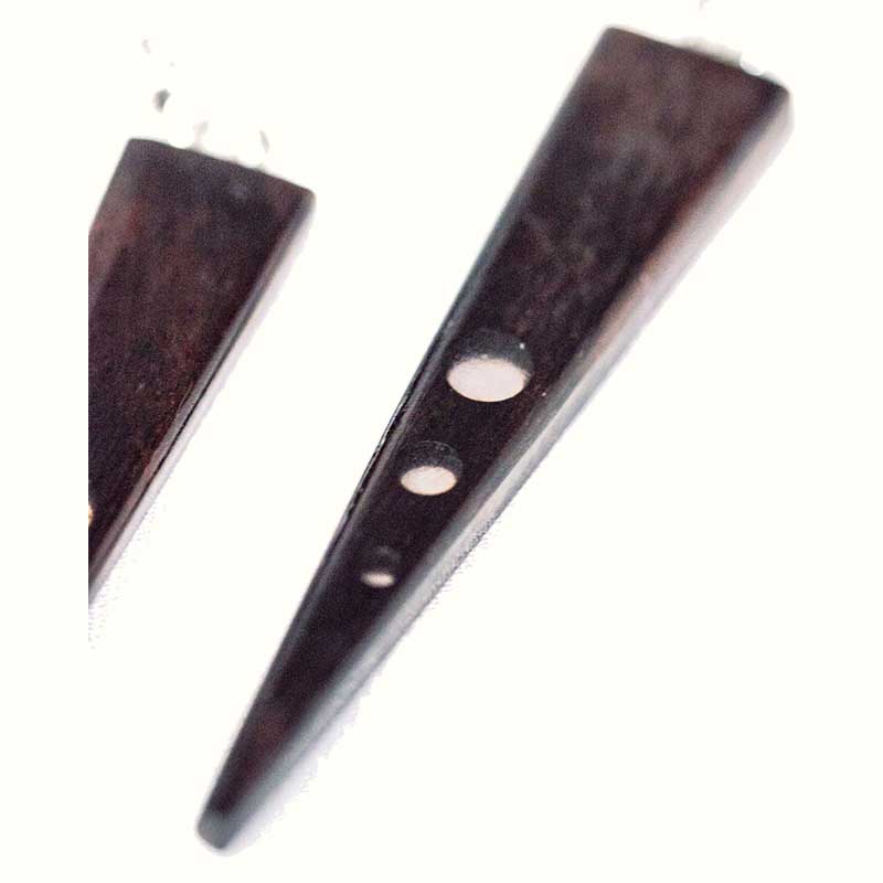 Ebony wood earrings