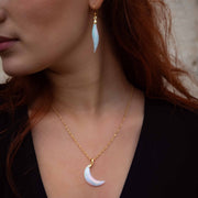 Pendentif Terre D'opala - Demi-Lune