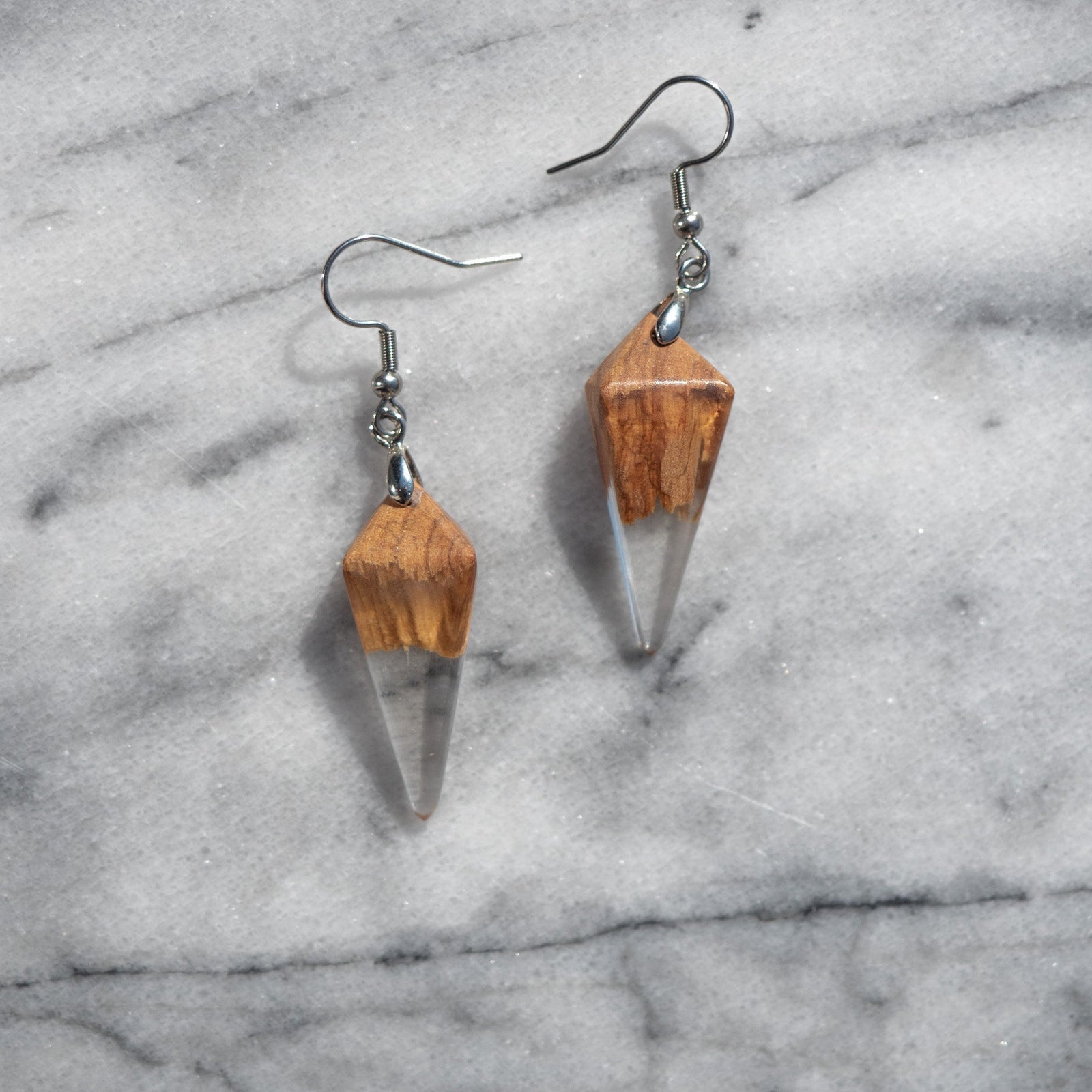 Boucles d'oreilles en bois d’olivier
