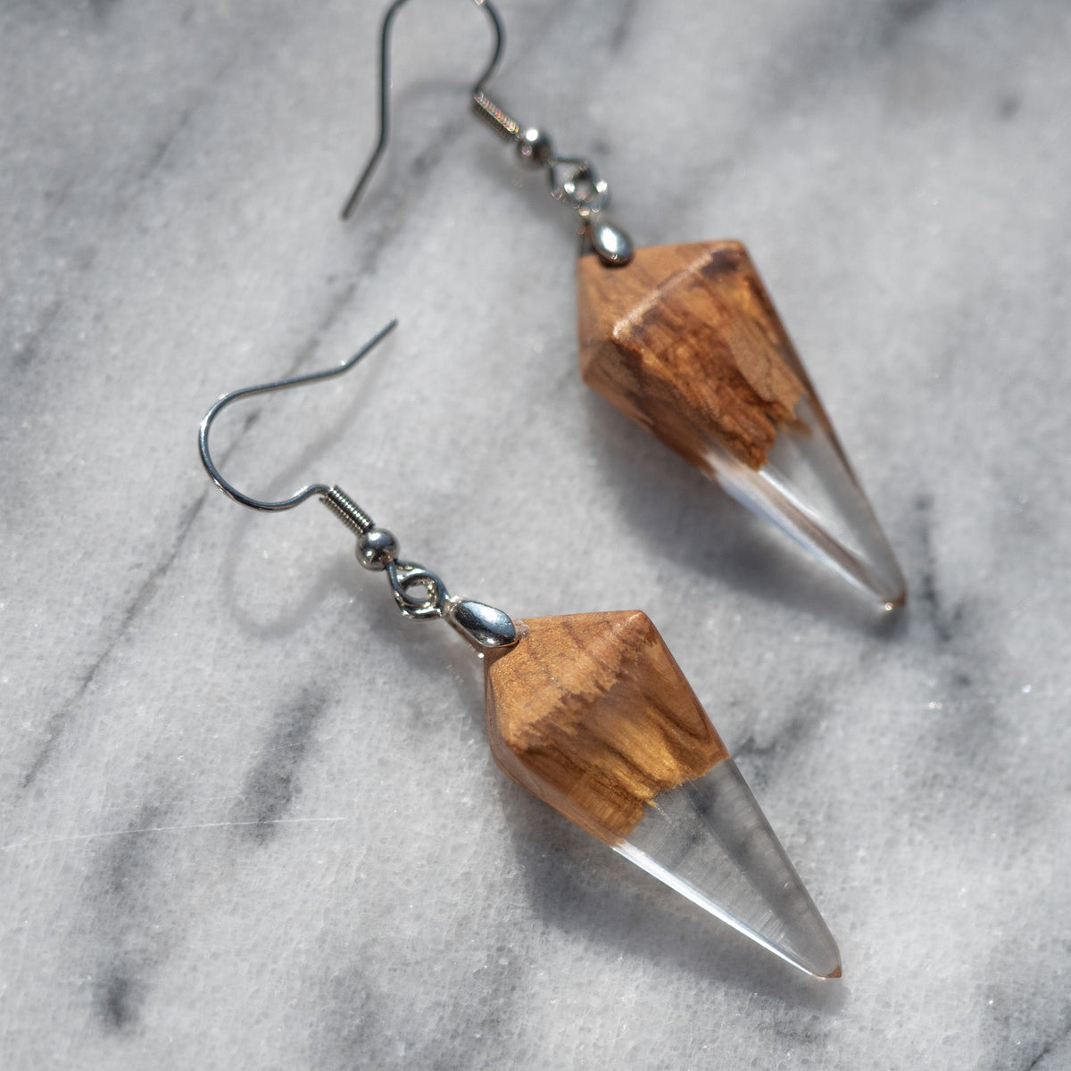 Boucles d'oreilles en bois d’olivier