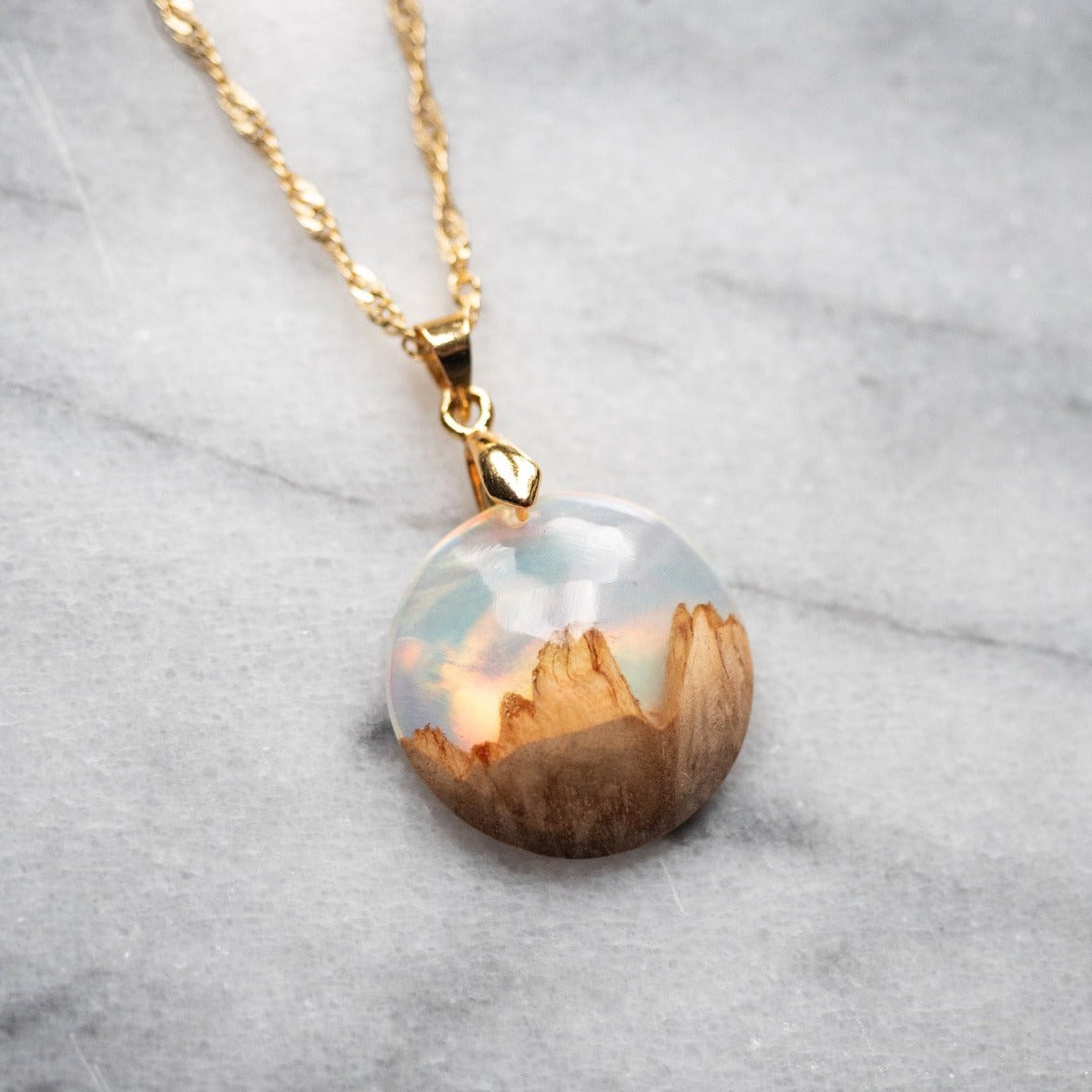 Pendentif rond Clair de Lune