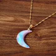 Pendentif Terre D'opala - Demi-Lune