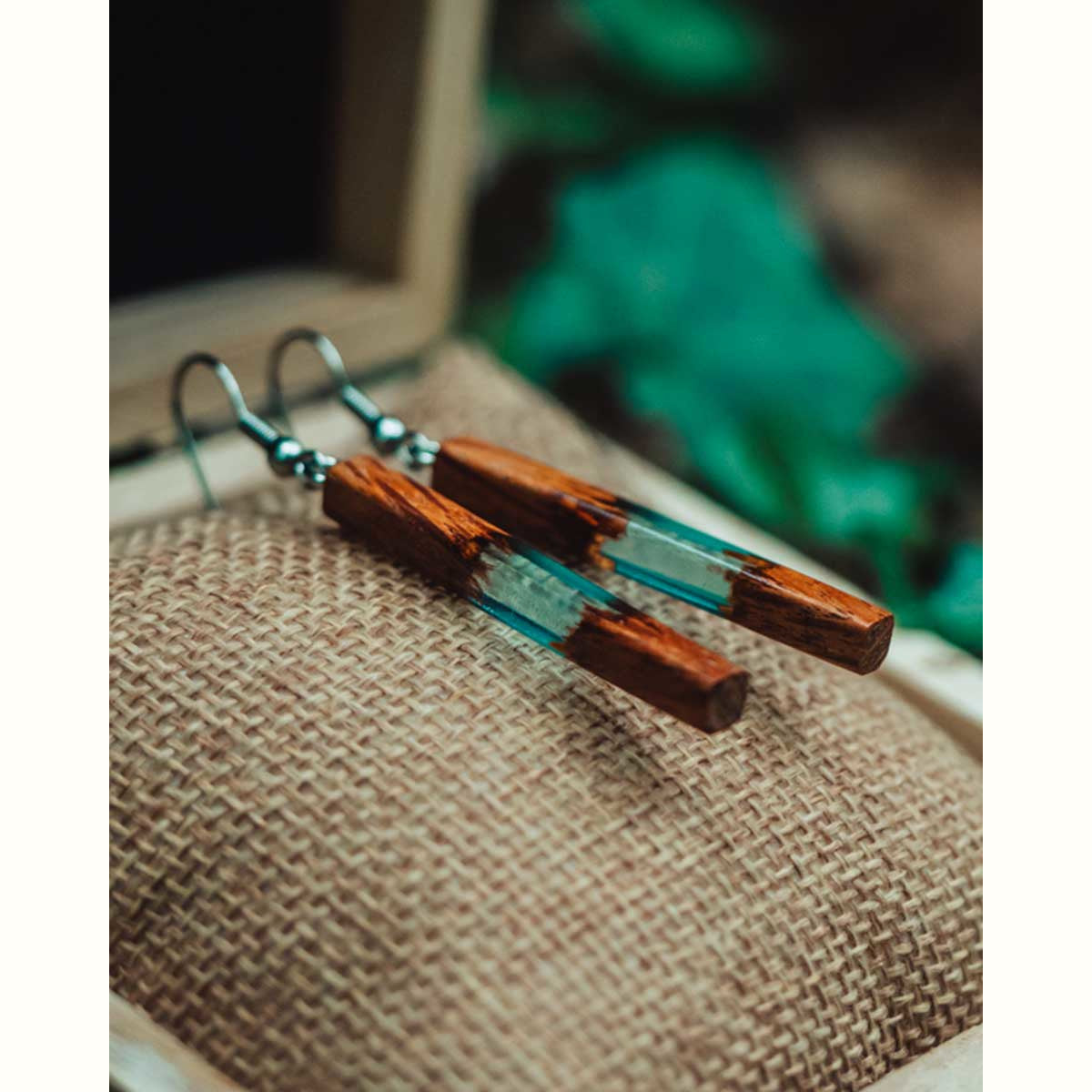 Boucles d'oreilles en bois de Sheaok