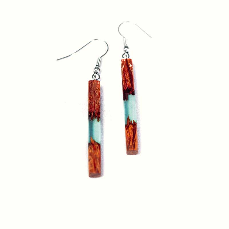 Boucles d'oreilles en bois de Sheaok