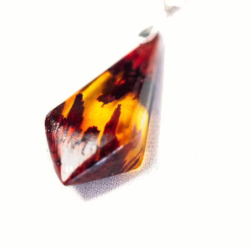 Pendentif en bois de padouk