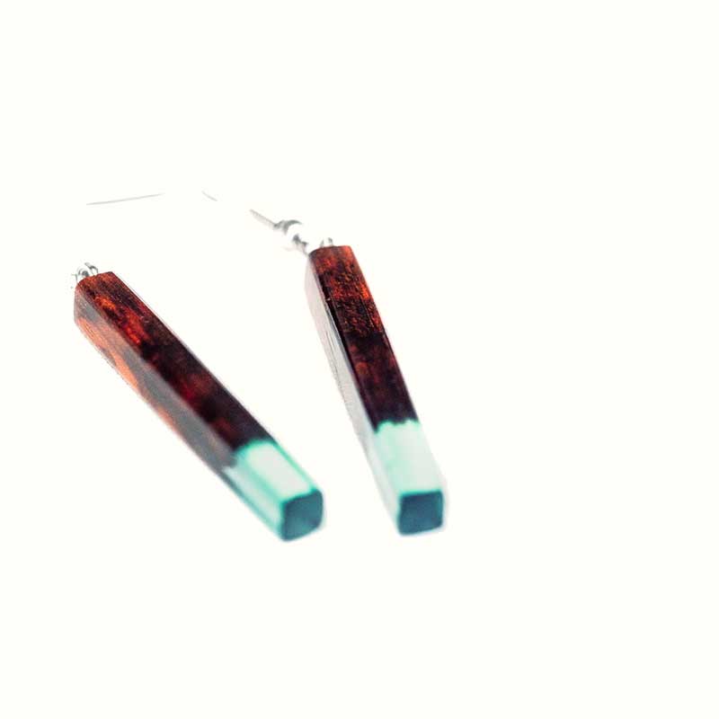 Boucles d'oreilles en bois d’amourette