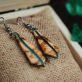 Boucles d'oreilles en bois d’olivier