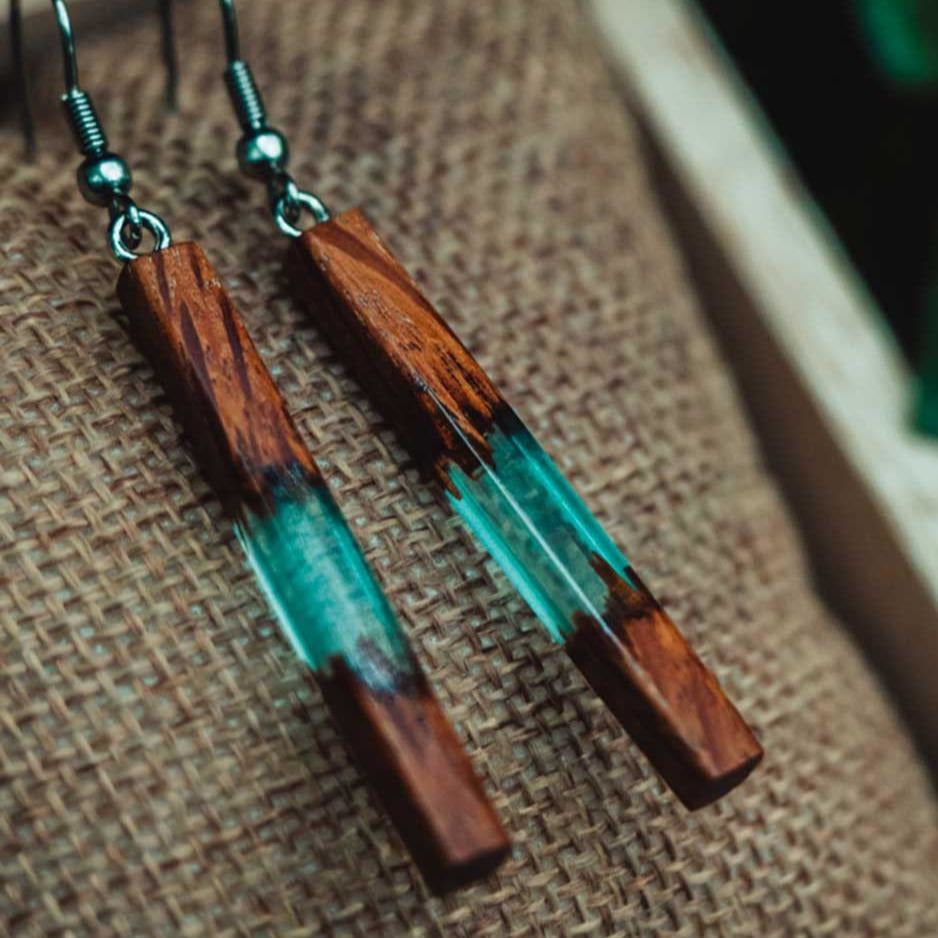 Boucles d'oreilles en bois de Sheaok