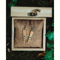 Boucles d'oreilles en bois d'olivier