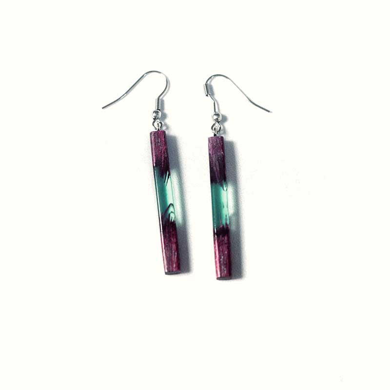 Boucles d'oreilles en bois d’amarante