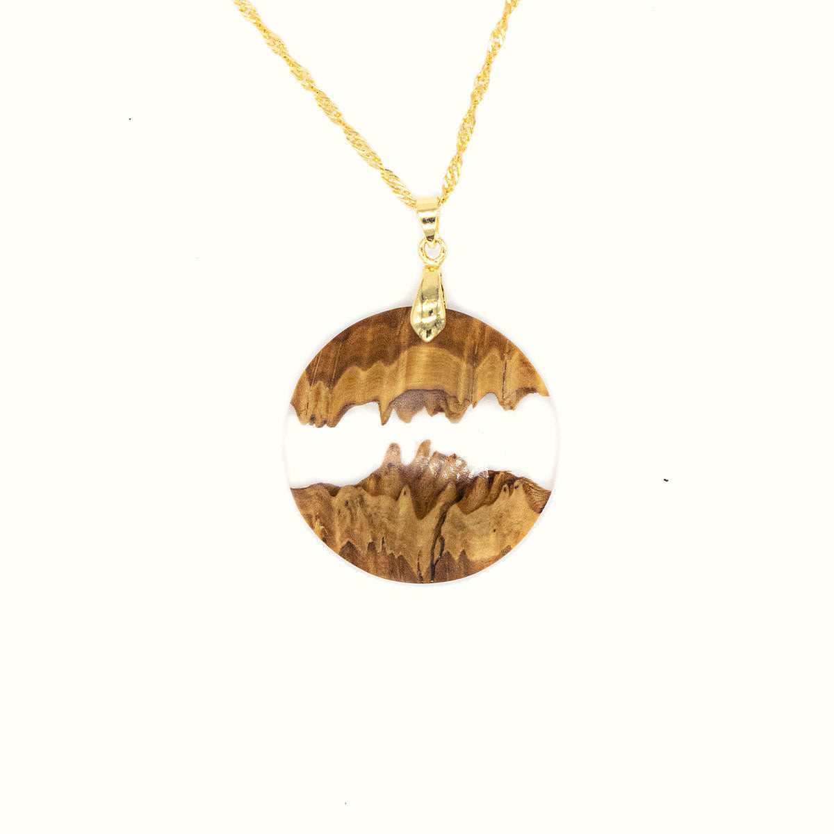Pendentif en loupe d'eucalyptus - Transparent