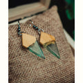 Boucles d'oreilles en bois de buis
