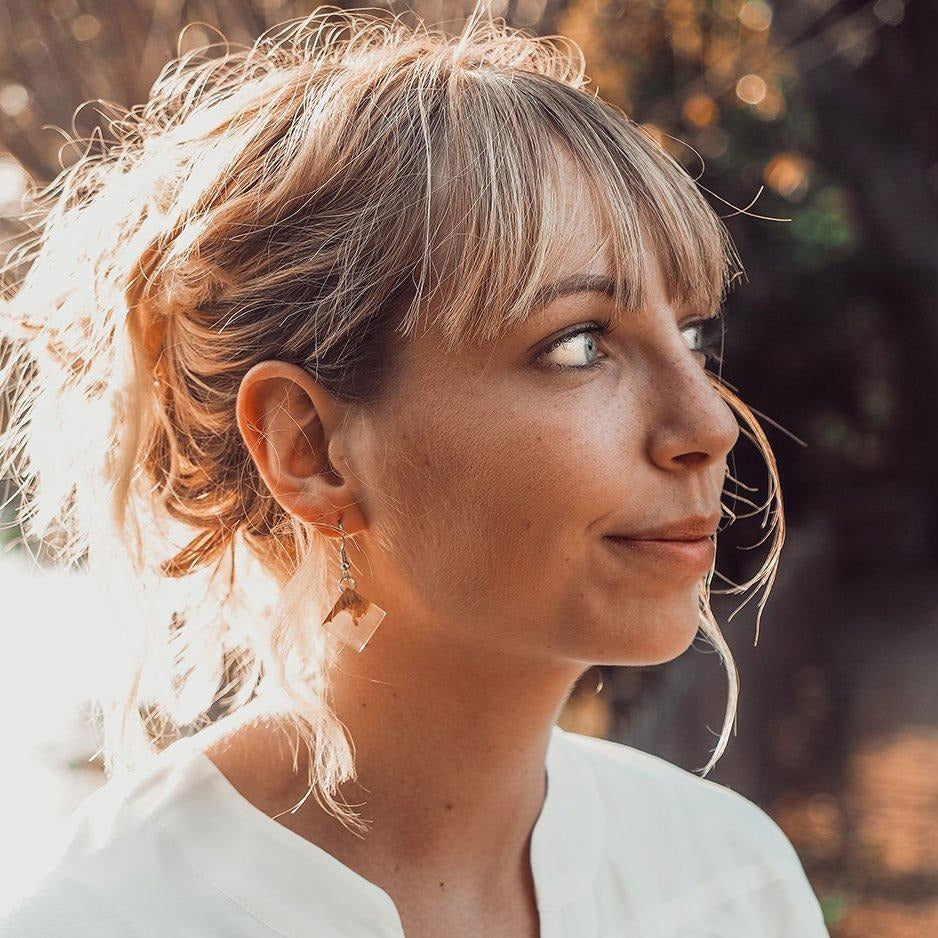 Boucles d'oreilles en loupe d'eucalyptus