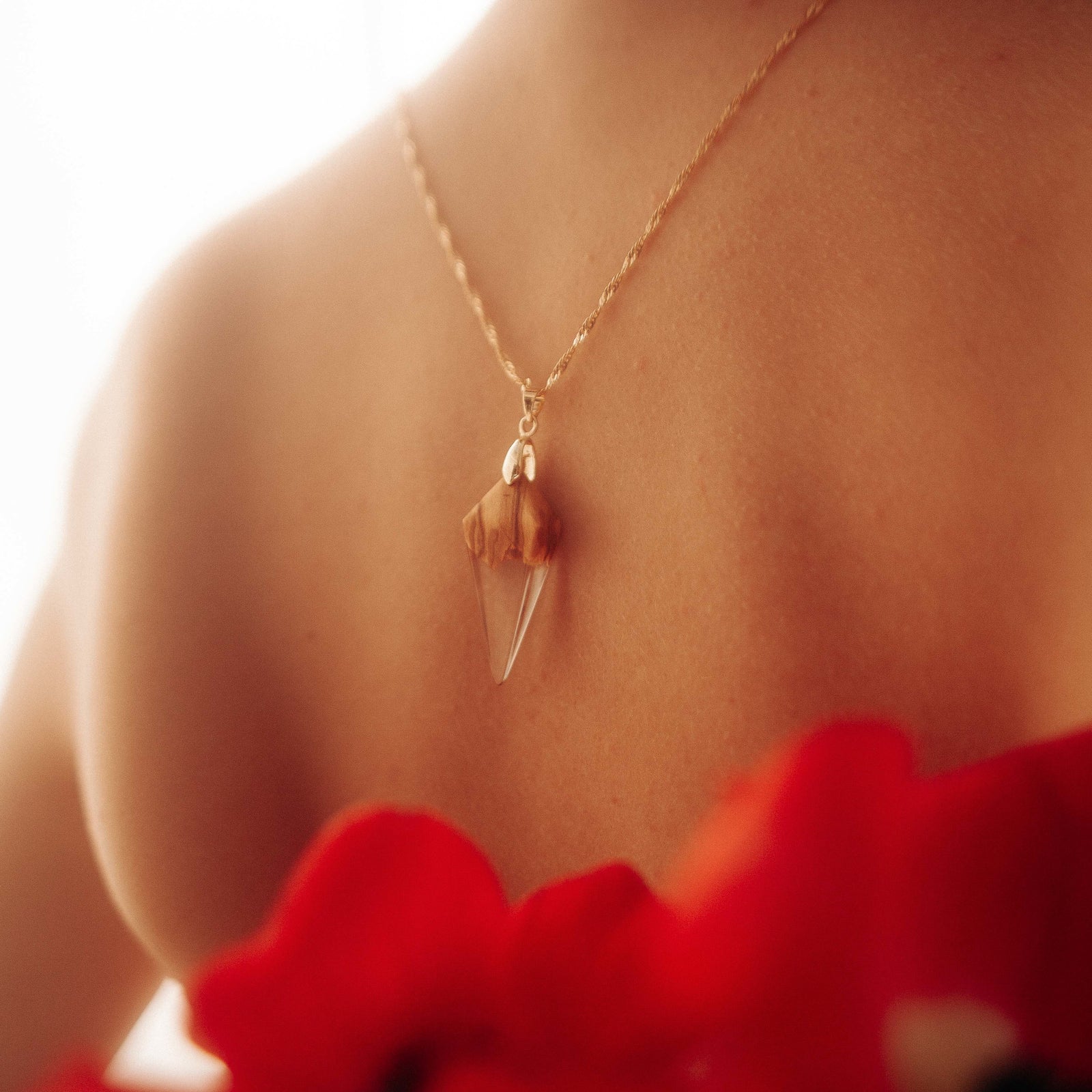 Pendentif en bois d’olivier