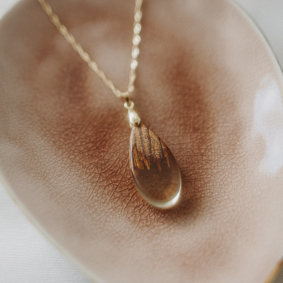 Pendentif en bois de bocote