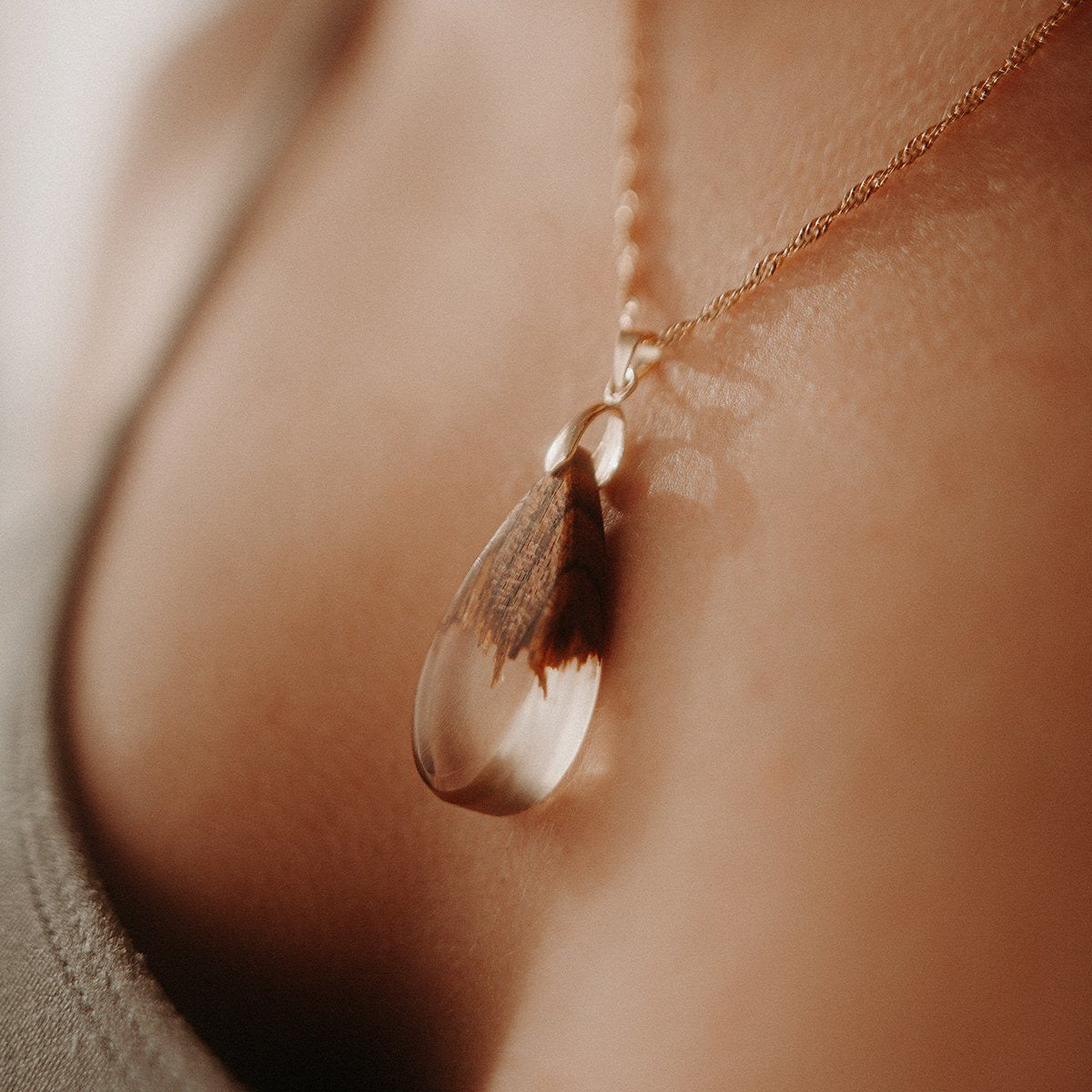 Pendentif en bois de bocote