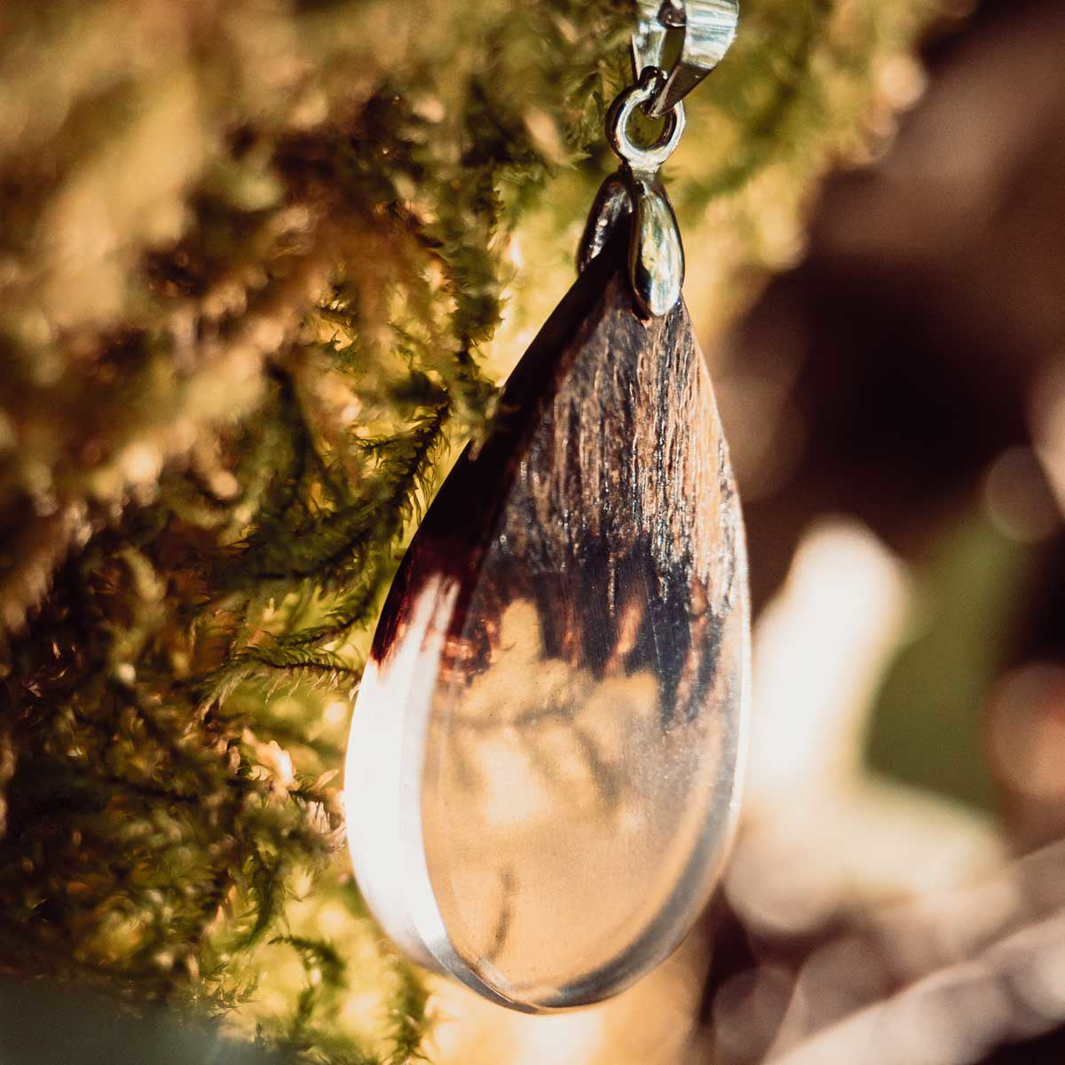 Pendentif en bois de bocote