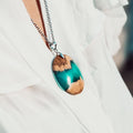 Pendentif en loupe d'eucalyptus