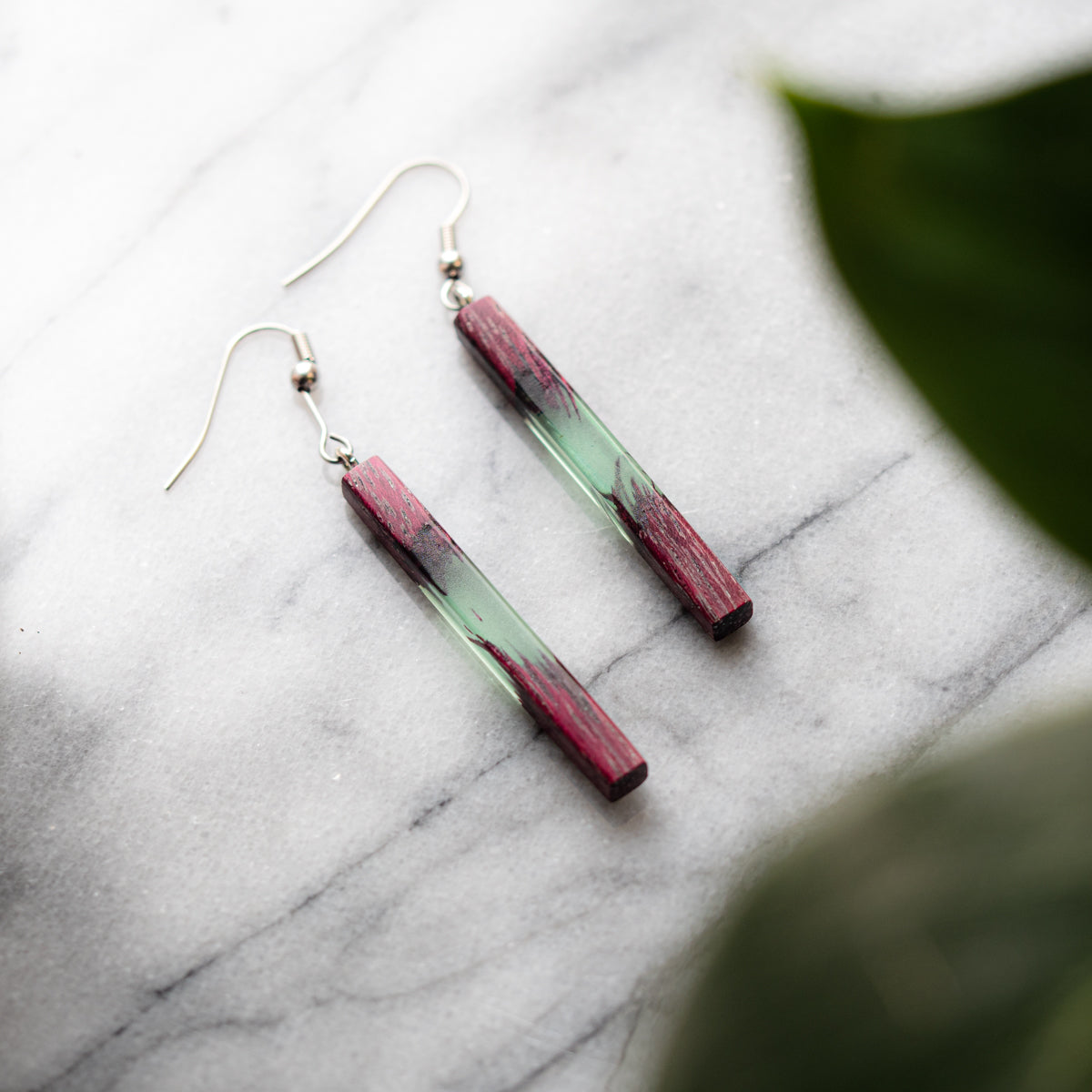 Boucles d'oreilles en bois d’amarante