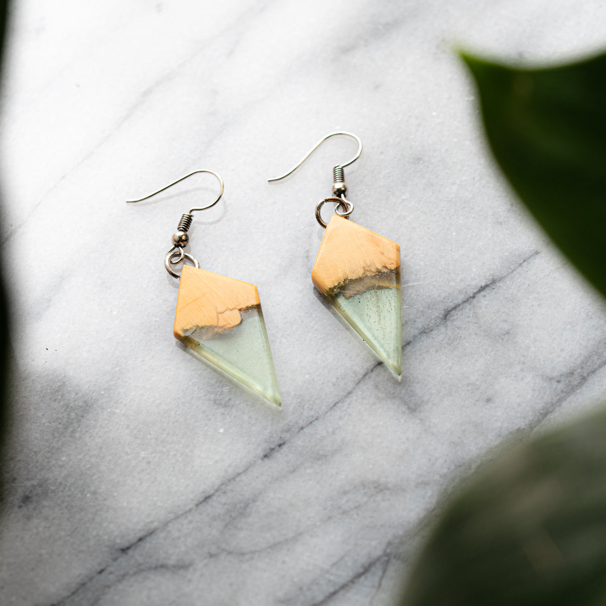 Boucles d'oreilles en bois de buis