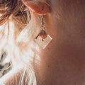 Boucles d'oreilles en loupe d'eucalyptus